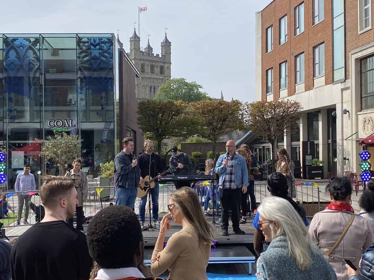 Local church celebrates Jesus in the city centre on Easter Sunday